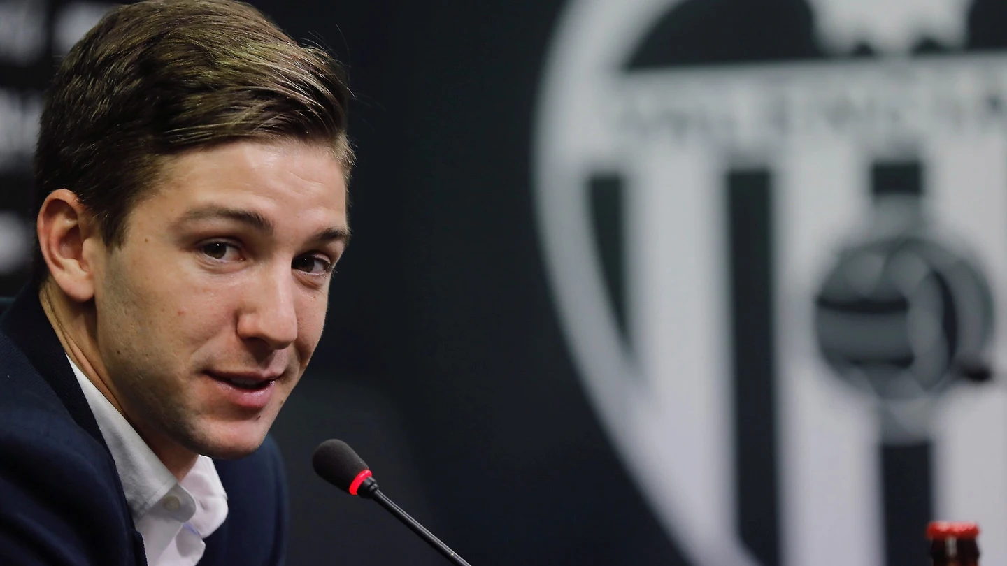 Vietto, en su presentación con el Valencia Vietto, en su presentación con el Valencia