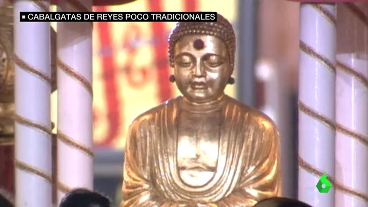 Un buda en una cabalgata de Reyes