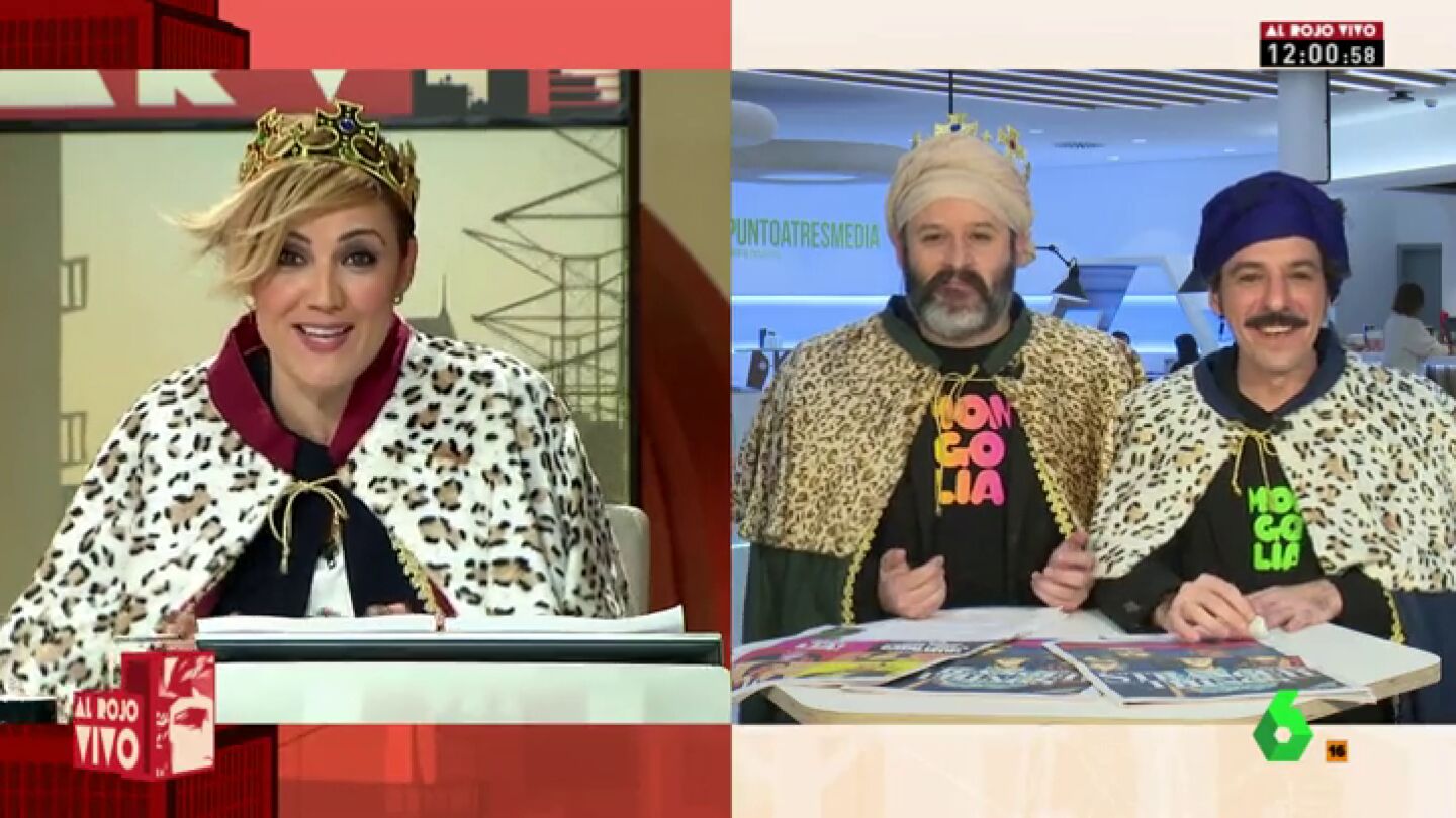 Cristina Pardo se disfraza de reina maga en Informe Mongolia