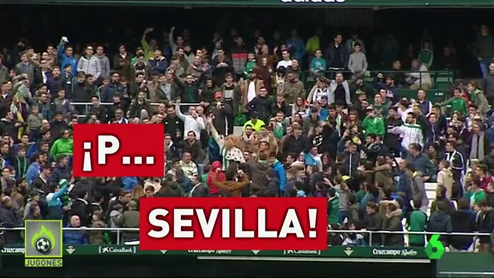 La afición del Betis ya calienta el derbi en el entrenamiento de los verdiblancos: "P... Sevilla"