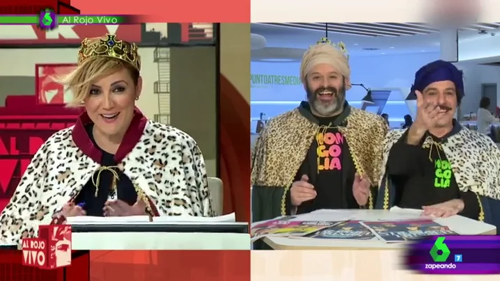 Cristina Pardo se viste de Rey Mago