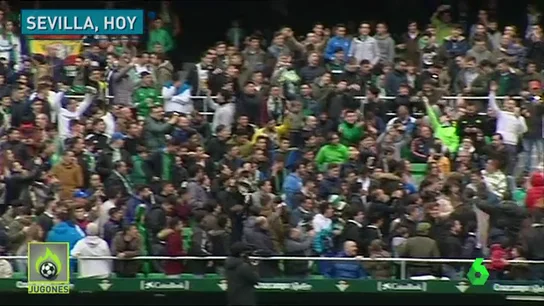 La afición del Betis calienta el derbi La afición del Betis calienta el derbi