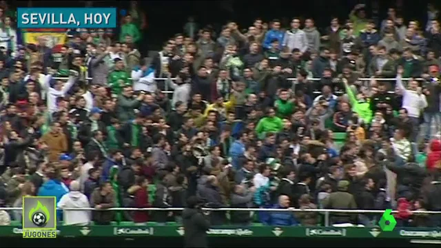 La afición del Betis calienta el derbi