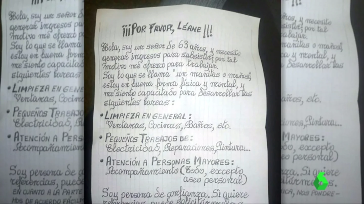 Carta viral enviada por un señor de 63 años Carta viral enviada por un señor de 63 años