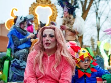 La Prohibida en una carroza de Vallecas La Prohibida en una carroza de Vallecas