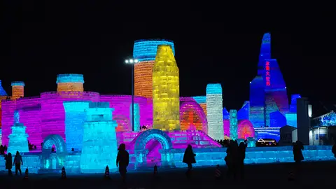 Festival Internacional de Hielo y Nieve de Harbin El mayor festival de esculturas de hielo del mundo