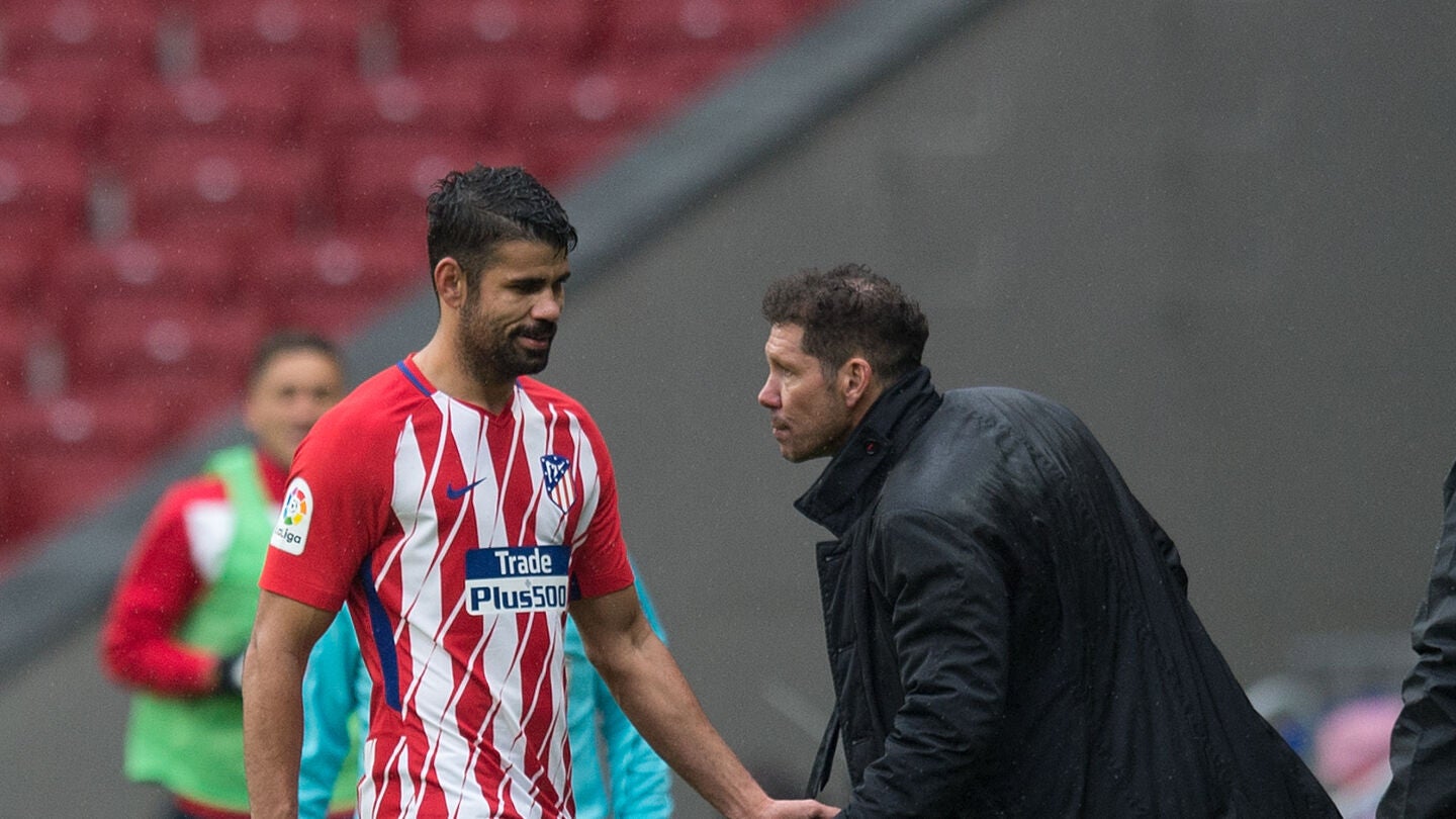 Simeone y Diego Costa se dan la mano