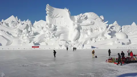 El mayor festival de esculturas de hielo del mundo Festival Internacional de Hielo y Nieve de Harbin
