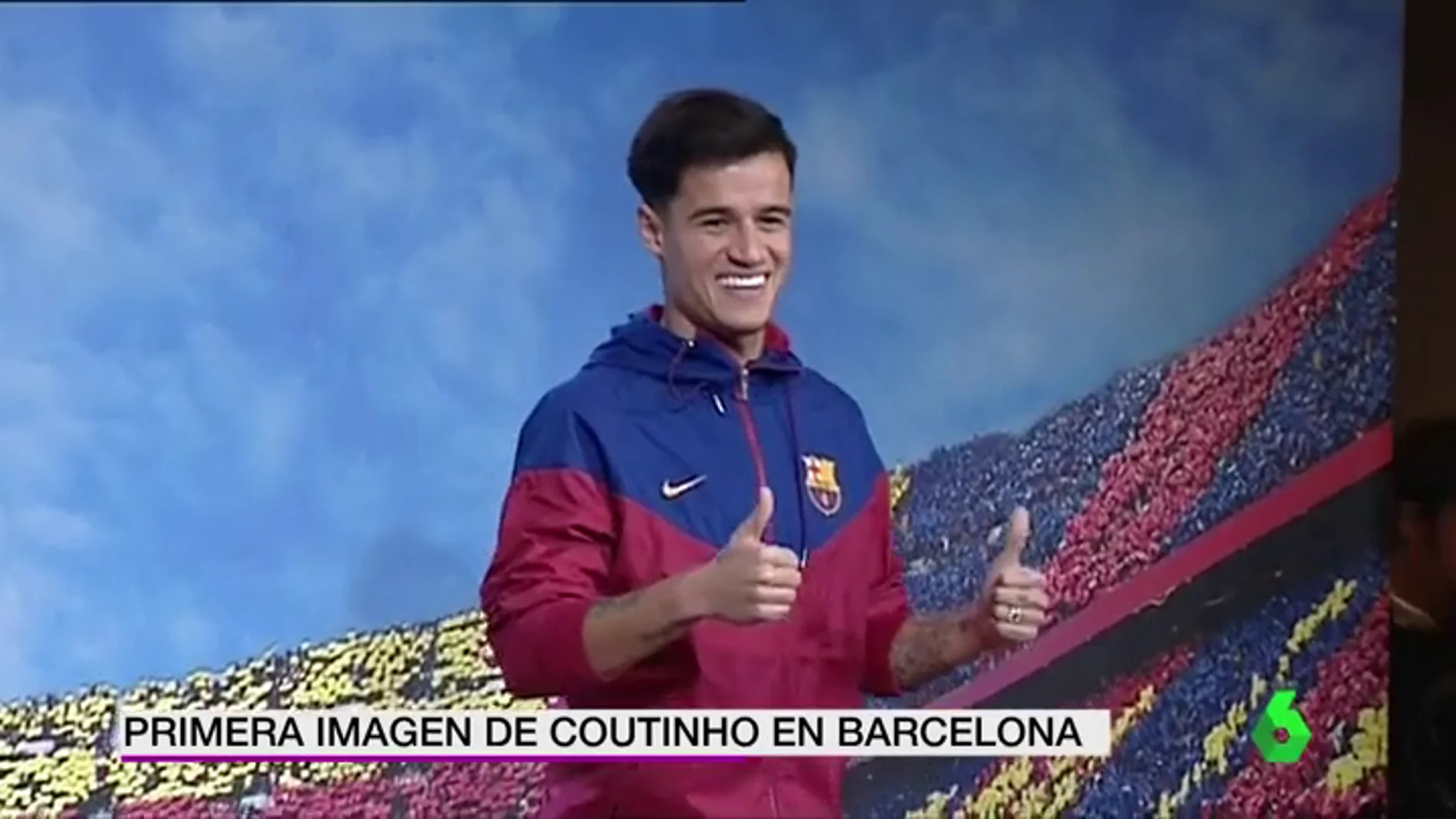 La primera foto de Coutinho como jugador del FC Barcelona