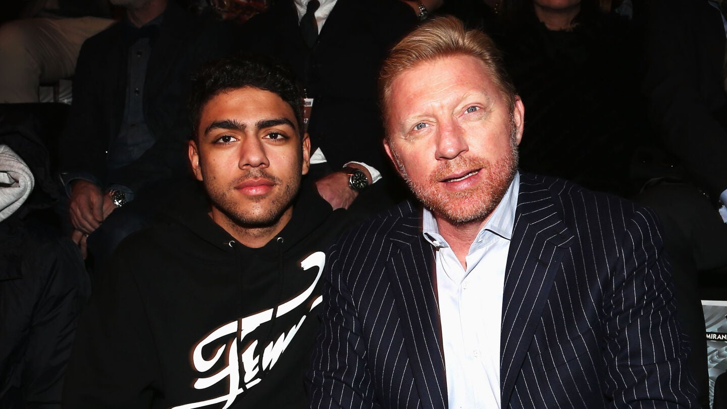 Noah Becker junto a su padre Boris