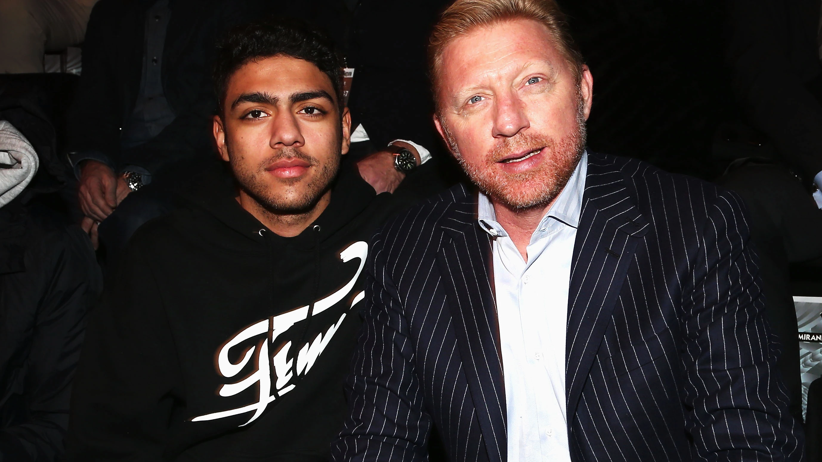 Noah Becker junto a su padre Boris
