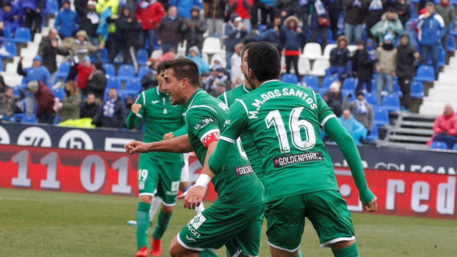 Gabriel festeja su tanto ante la Real Sociedad