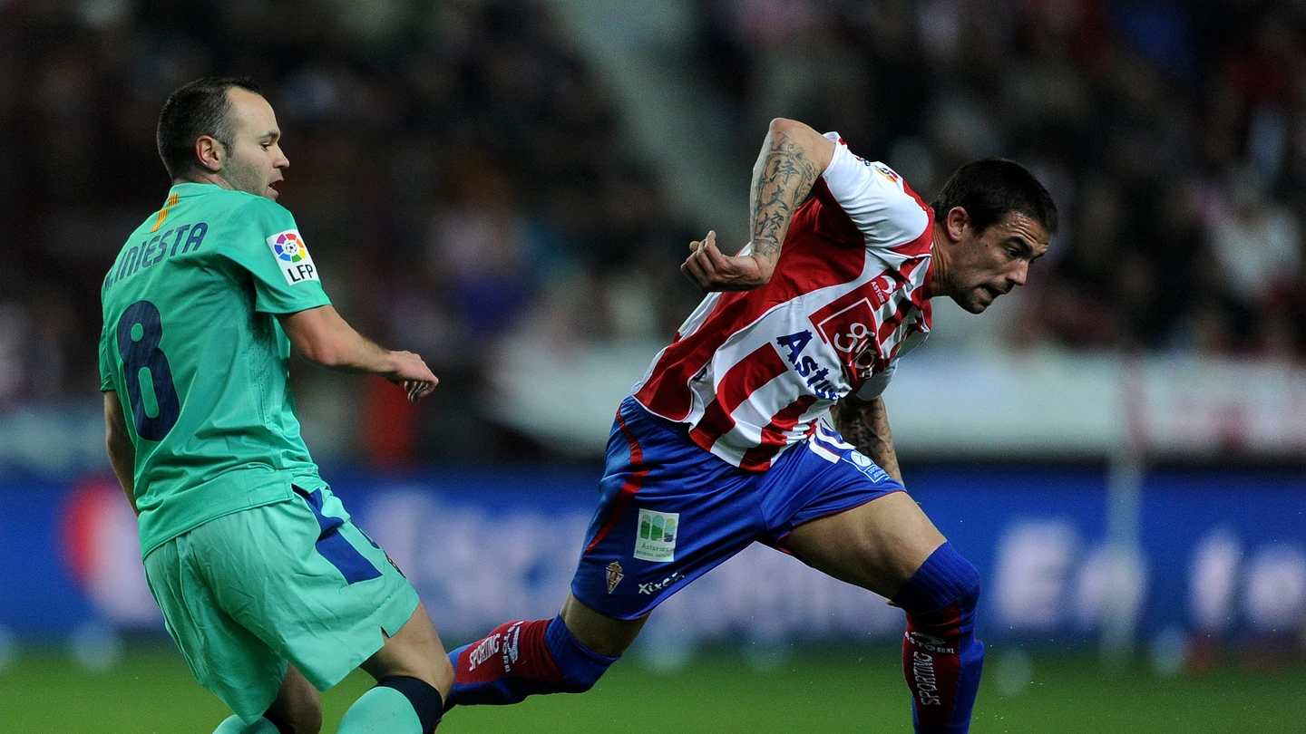 Nacho Novo en un partido con el Sporting Nacho Novo en un partido con el Sporting