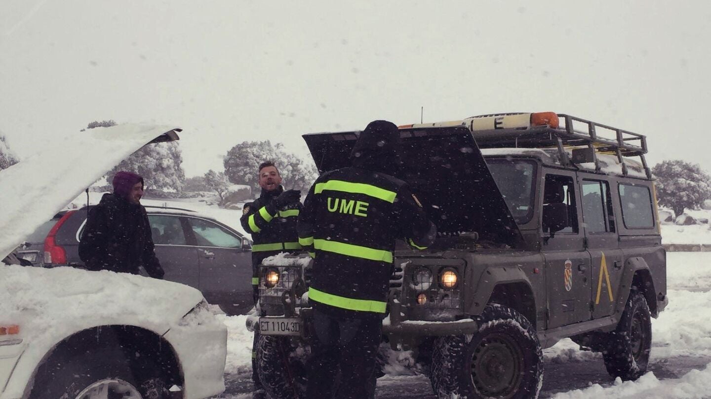 Fotograf&iacute;a facilitada por un conductor retenido en la A-6, en sentido Madrid