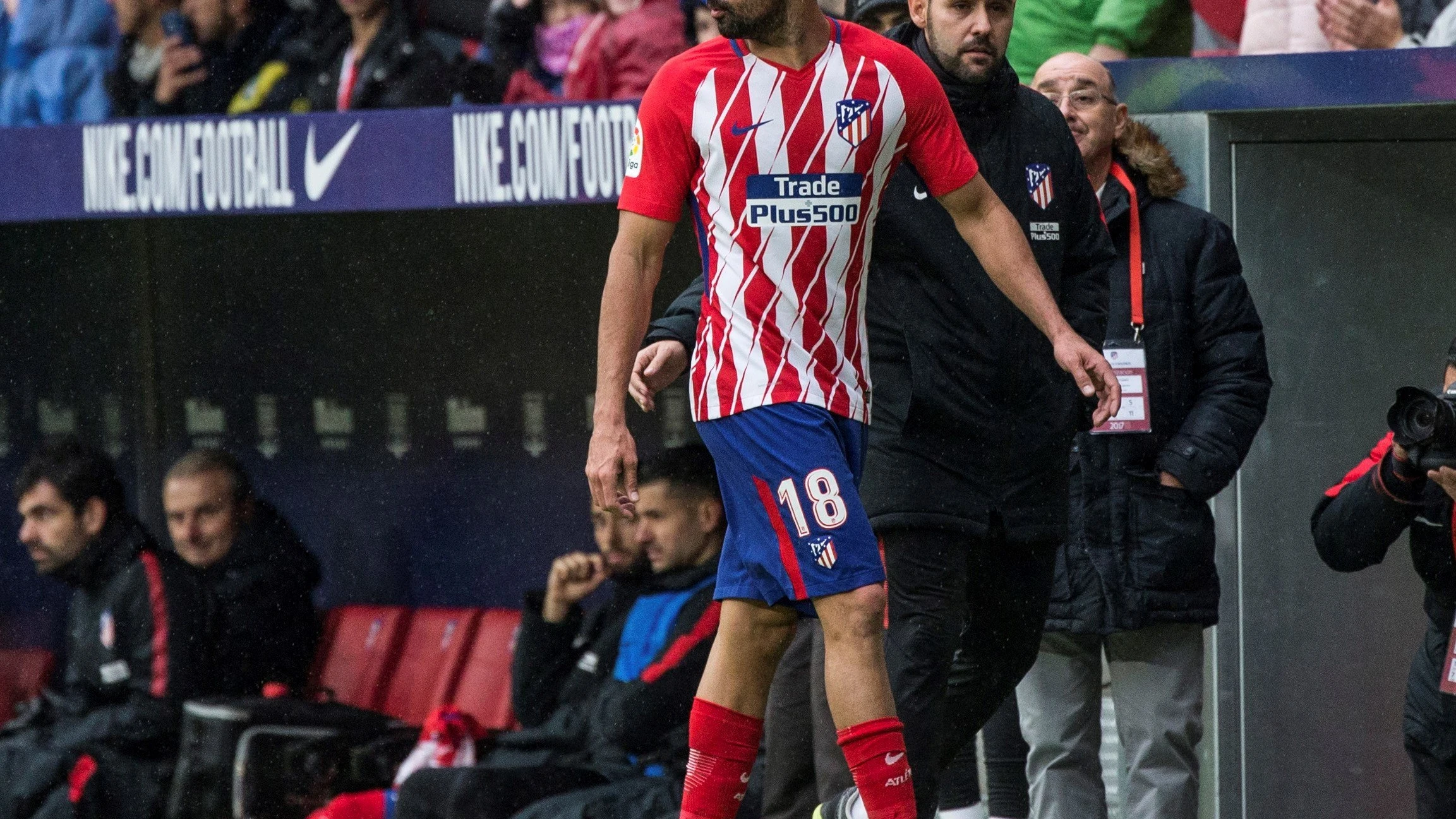 Diego Costa, tras ser expulsado ante el Getafe