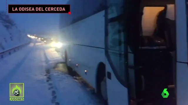El Cerceda 14 horas atrapado por la nieve