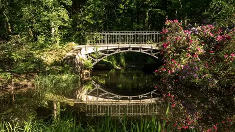 Jardines Castillo de Moszna Polonia, un país de castillos de cuentos de hadas