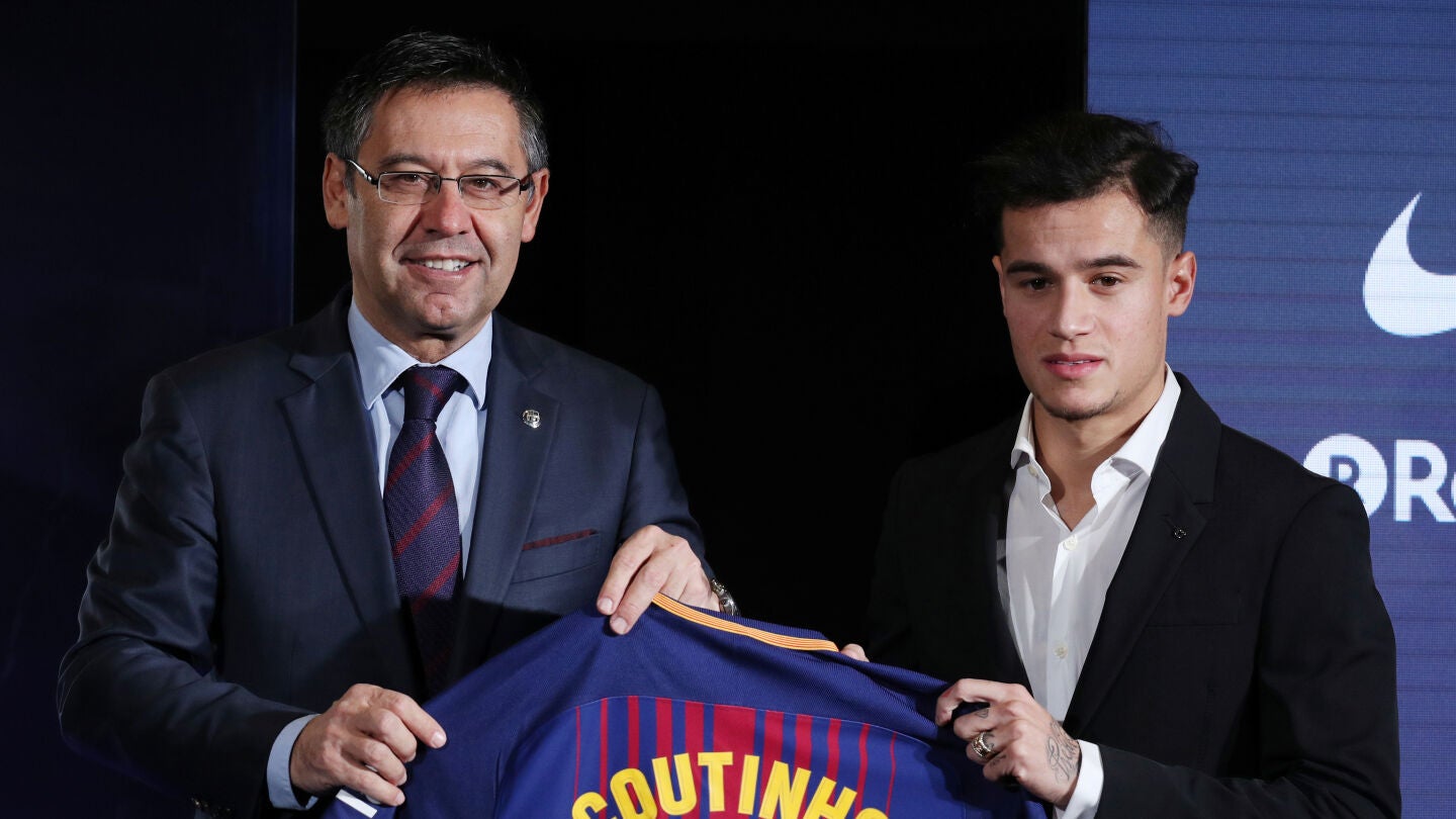 Coutinho en su presentaci&oacute;n 
