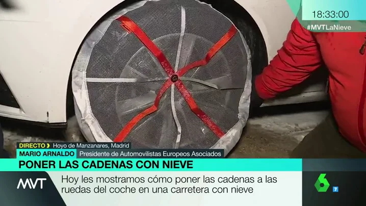 Cadena en una rueda