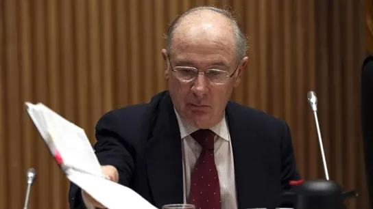 El exvicepresidente y exministro de Economía Rodrigo Rato, momentos antes de su comparecencia en la Comisión de investigación El exvicepresidente y exministro de Economía Rodrigo Rato, momentos antes de su comparecencia en la Comisión de investigación