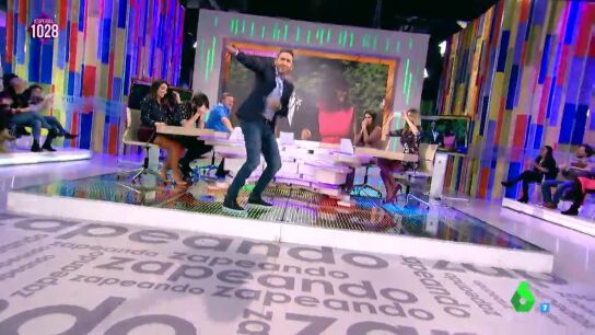 Frank Blanco se desata en el plat&oacute; de Zapeando a ritmo de 'Sugar' de Maroon 5 