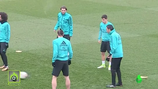 Así estaban las caras en el entrenamiento Así estaban las caras en el entrenamiento