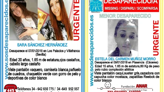 Las dos jóvenes desaparecidas Las dos jóvenes desaparecidas
