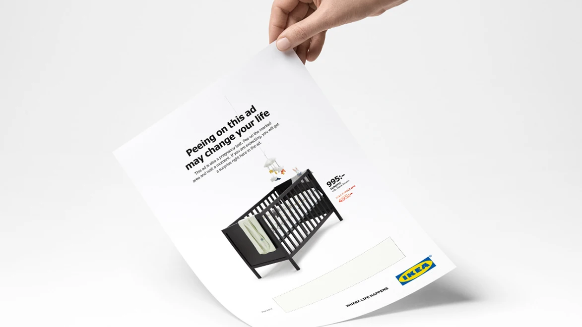 El anuncio de Ikea que incorpora un test de embarazo