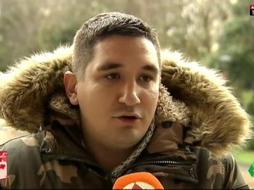 Uno de los jóvenes que se quedaron atrapados en el Angliru Uno de los jóvenes que se quedaron atrapados en el Angliru