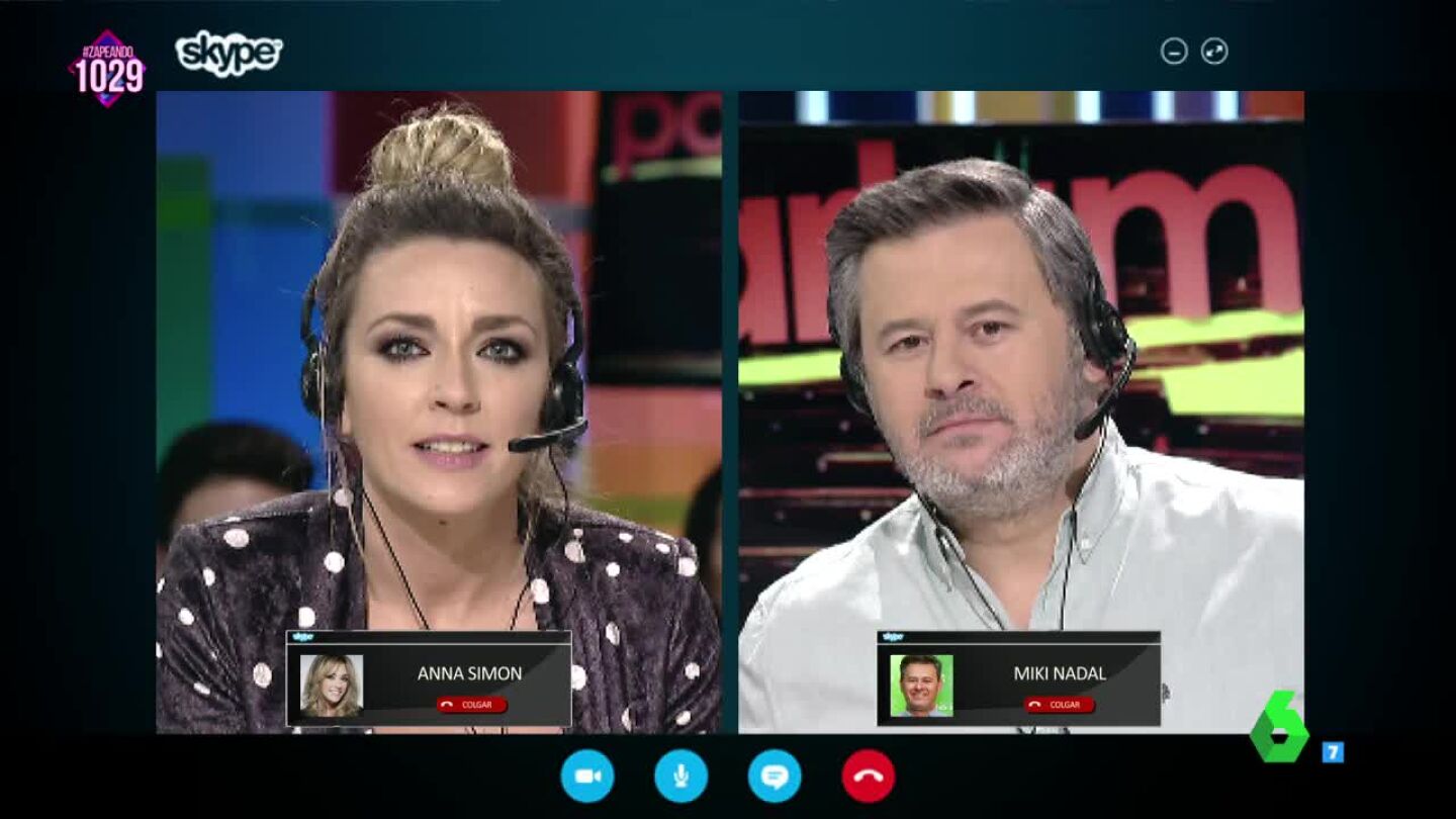 Miki Nadal y Anna Simon recrean c&oacute;mo ser&iacute;a gobernar Catalu&ntilde;a por Skype