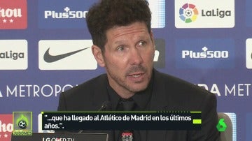 Simeone: "Diego Costa ha sido el futbolista más importante que ha llegado al Atlético en los últimos años"