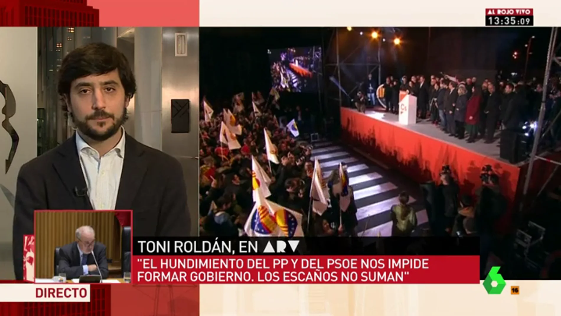 Toni Roldán, en Al Rojo Vivo