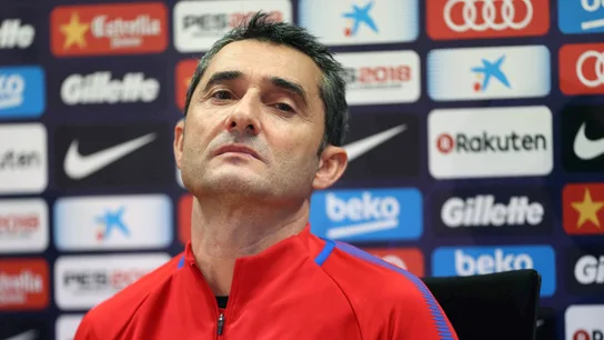Ernesto Valverde, en rueda de prensa Ernesto Valverde, en rueda de prensa