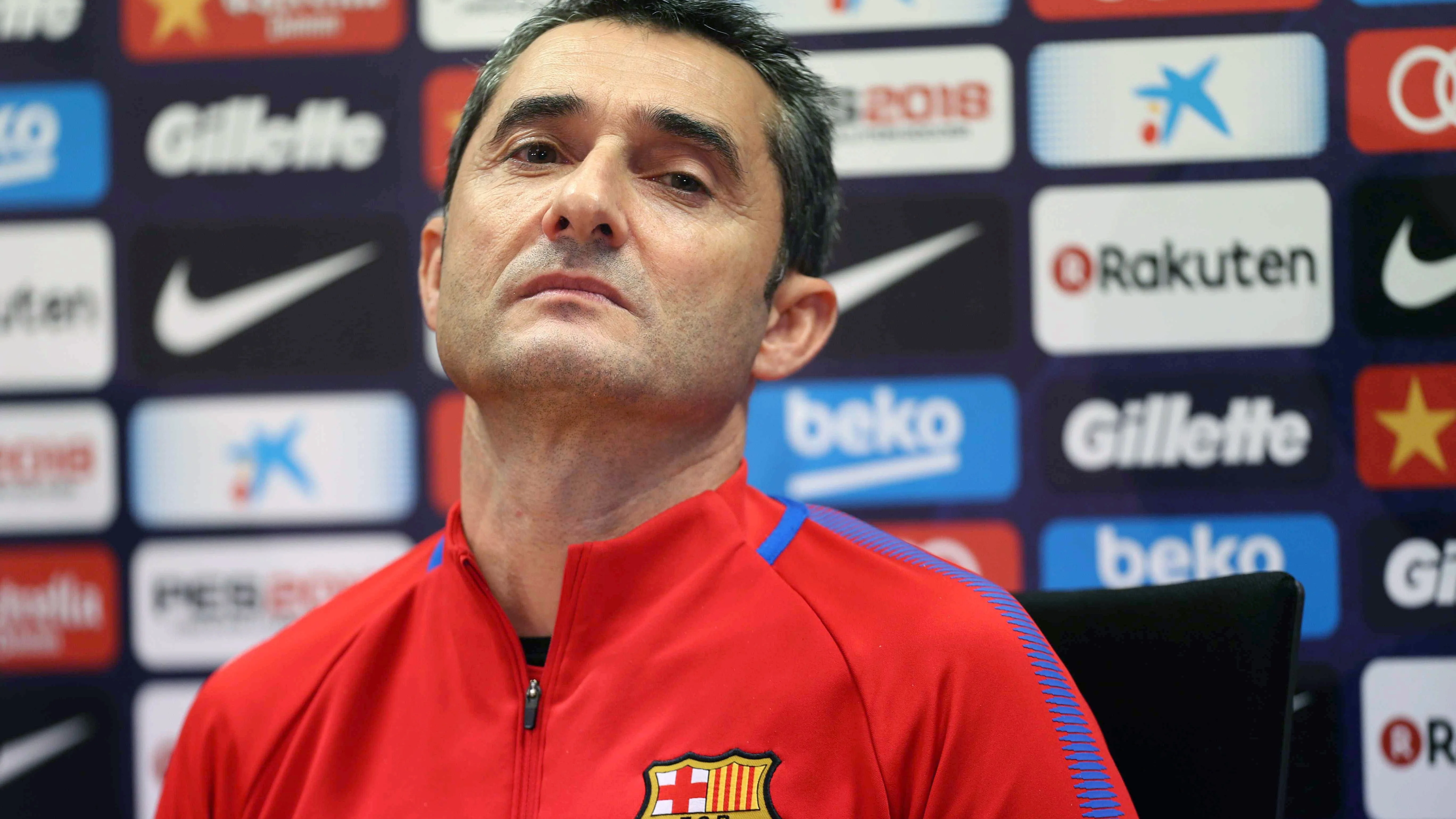 Ernesto Valverde, en rueda de prensa