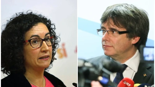 Marta Rovira y Carles Puigdemont