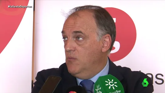 Javier Tebas, sobre los ultras: "Hay que eliminarlos del fútbol completamente" Javier Tebas, sobre los ultras: "Hay que eliminarlos del fútbol completamente"