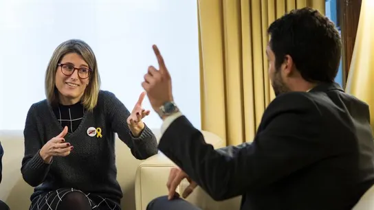 Elsa Artadi se reúne con Roger Torrent Elsa Artadi se reúne con Roger Torrent