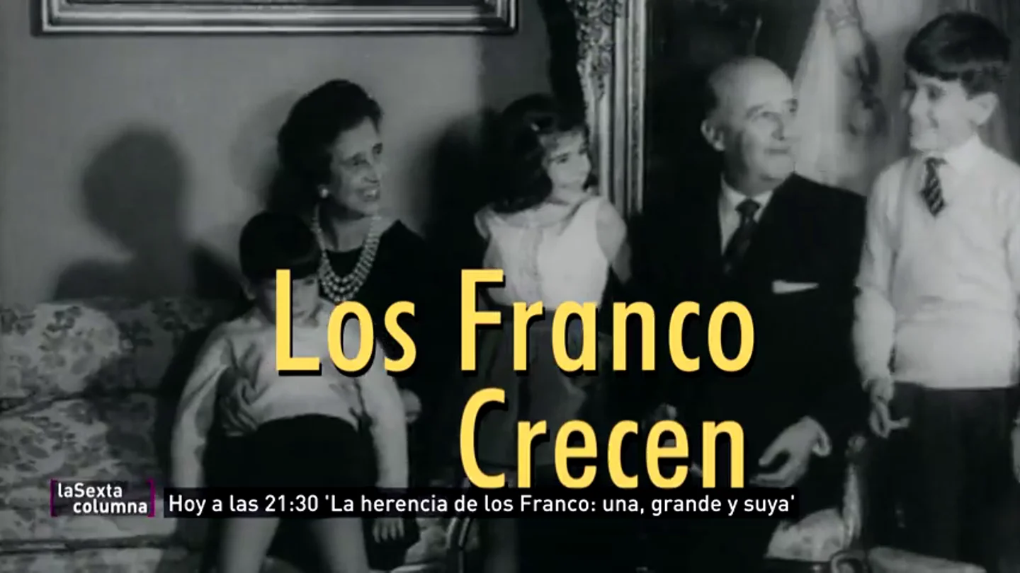 Carmencita, Merry, Cristóbal... o cómo encajar a la familia Franco en la cabecera de 'Los problemas crecen' Carmencita, Merry, Cristóbal... o cómo encajar a la familia Franco en la cabecera de 'Los problemas crecen'