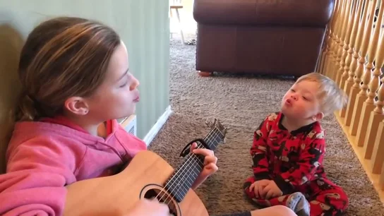 Bo y su hermana Lydia cantando Bo y su hermana Lydia cantando