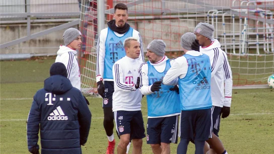 James y Rudy, enfrentados en el entrenamiento del Bayern James y Rudy, enfrentados en el entrenamiento del Bayern