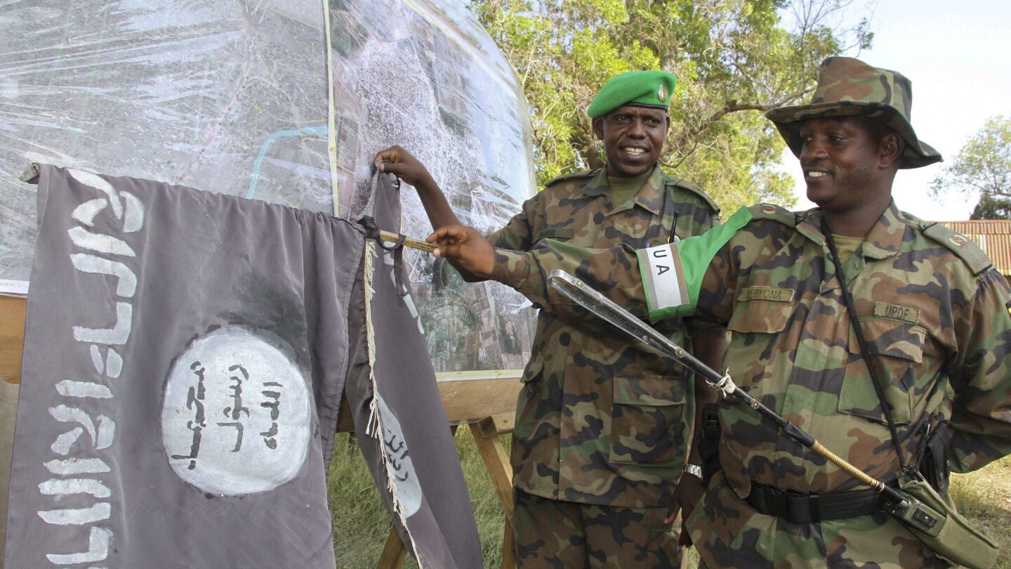 Soldados de la Misi&oacute;n de la Uni&oacute;n Africana en Somalia