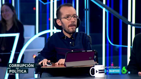 El secretario de Organización de Unidos Podemos, Pablo Echenique, en El Objetivo El secretario de Organización de Unidos Podemos, Pablo Echenique, en El Objetivo