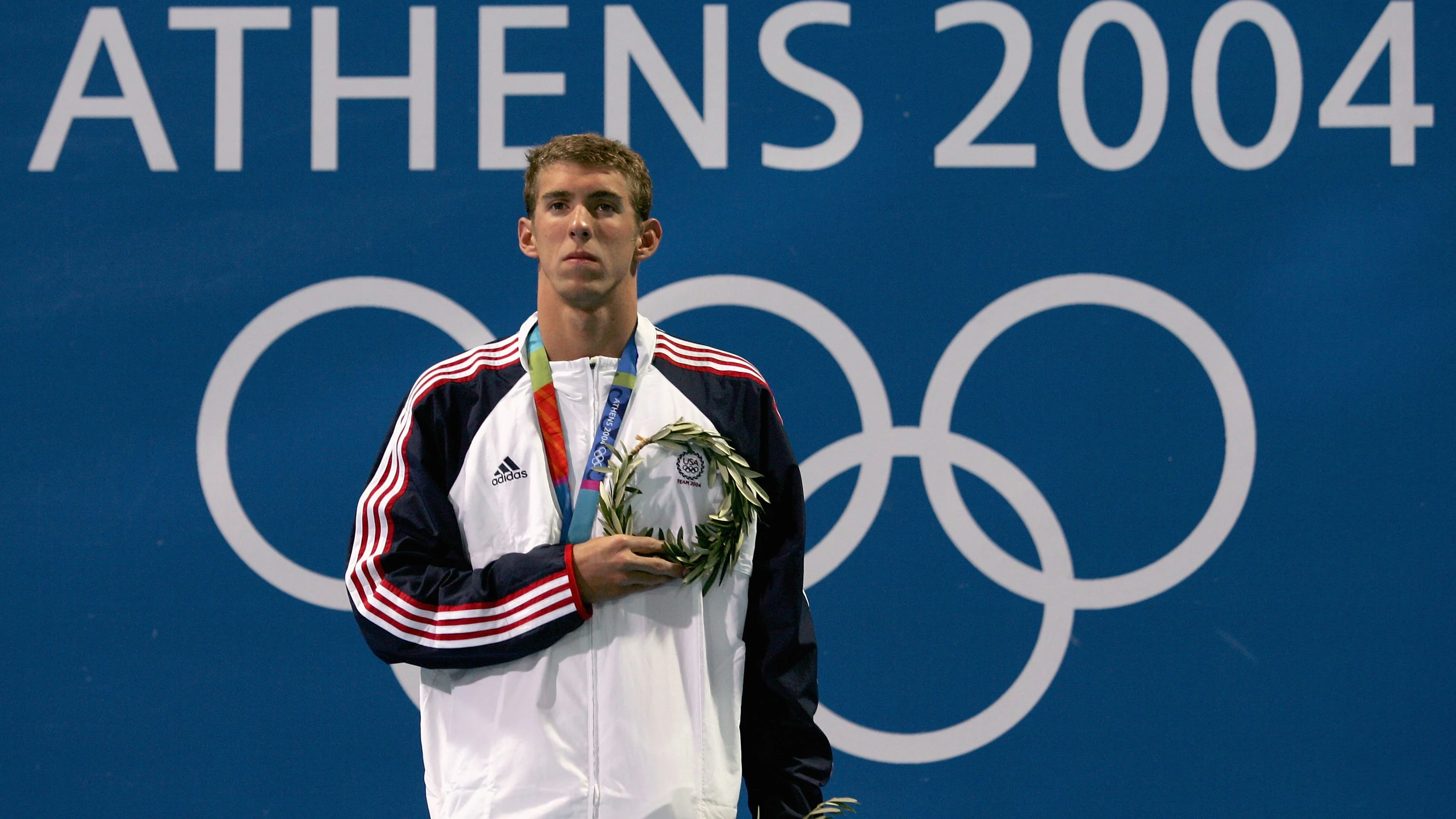 Michael Phelps, durante los Juegos de Atenas de 2004