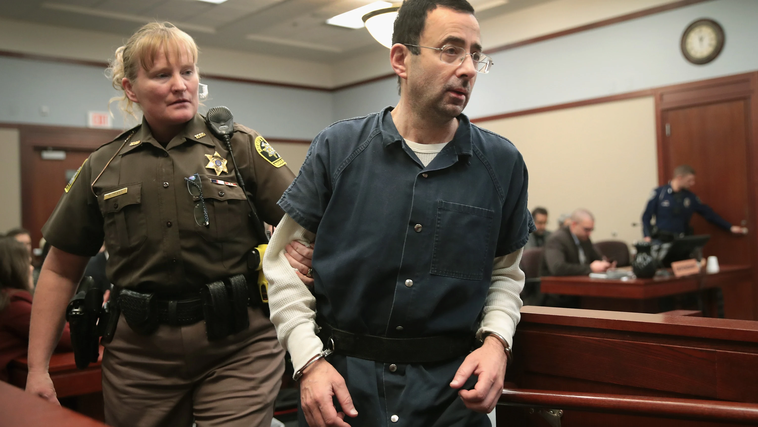 Larry Nassar, durante el juicio