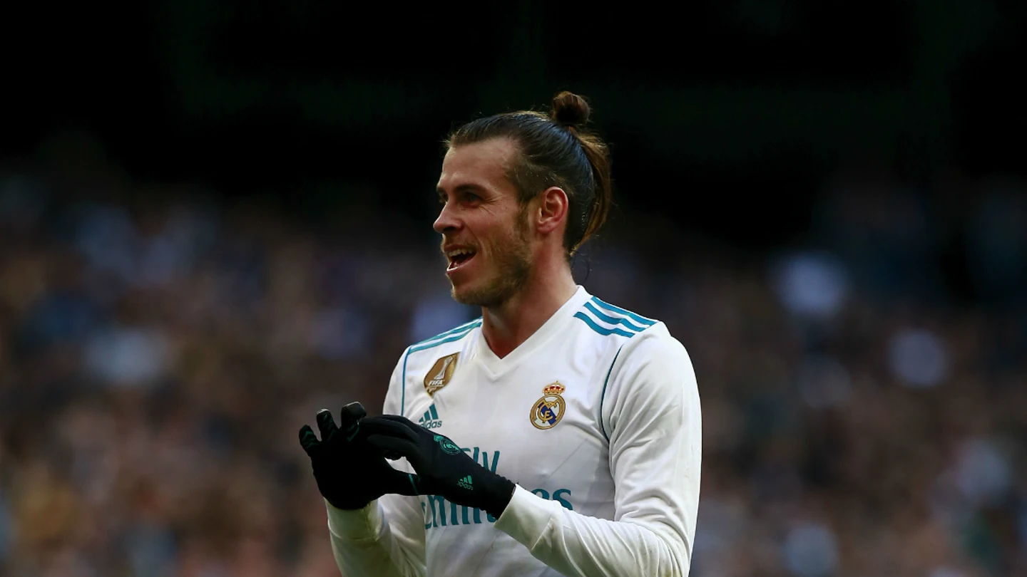 Bale celebra un gol con el Real Madrid Bale celebra un gol con el Real Madrid