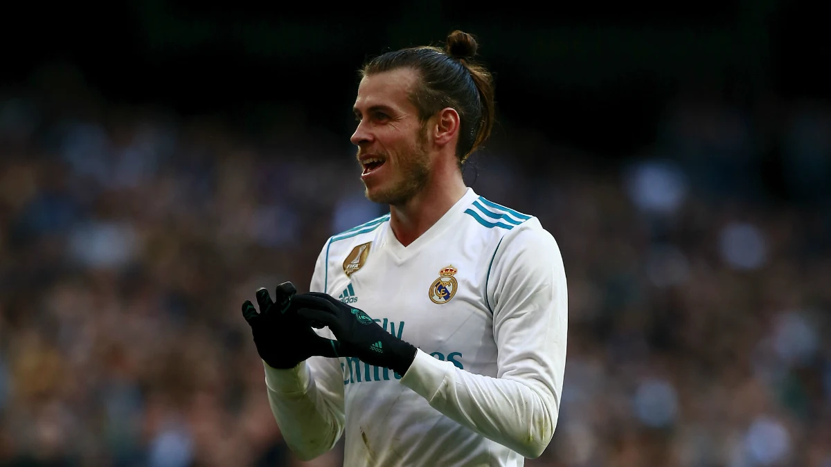 Bale celebra un gol con el Real Madrid