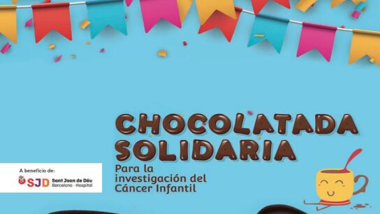 El c&aacute;rtel que anuncia la chocolatada 