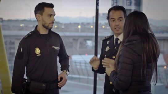 El comisario Jes&uacute;s G&oacute;mez y el inspector Alberto Velasco