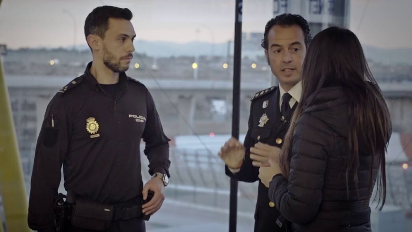 El comisario Jes&uacute;s G&oacute;mez y el inspector Alberto Velasco