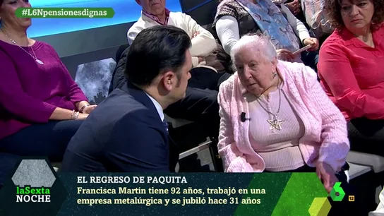Paquita, pensionista de 91 años Paquita, pensionista de 91 años